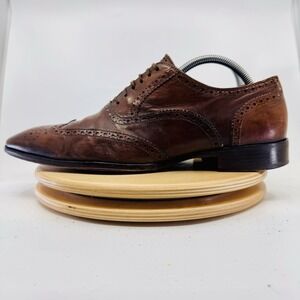 To Boot New York Wingtip Shoes Brogue Mens Size 10.5 Brown dress Lace Up